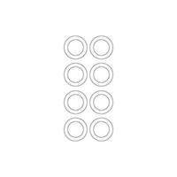 MJX Ball Bearings (8 pcs) [14207/14208]