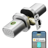 Thorbolt MK1 Smart Fingerprint Doorknob Silver MK1AUTHDS
