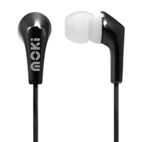 Moki Life Metallics Earphones Black MLMECBK