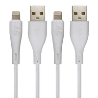 Moki Life Lightning to USB-A Twin Pack - 90cm MLUSBLTW