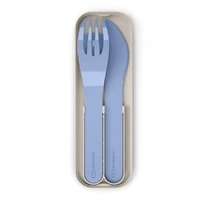 Monbento Mb Pocket Plastic Cutlery Set - Colour Blue Infinity