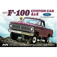 Moebius 1/25 1970 F-100 Ford Custom Cab Truck Plastic Model Kit [1230]