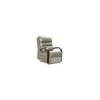 Montana Dual Motor Lift Chair with Timber Accents - Leather - Taupe MONTDUALTPE