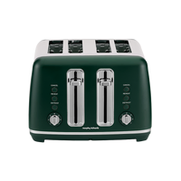 Morphy Richards Ascend Chrome 4-Slice Toaster - Racing Green MRAT4RG