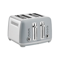 Morphy Richards Ascend Chrome 4-Slice Toaster - Upward Blue MRAT4UB