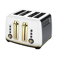 Morphy Richards Ascend Soft Gold 4-Slice Toaster - White