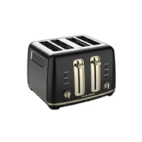 Morphy Richards Ascend Soft Gold 4-Slice Toaster - Satin Black