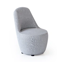 Myk Single Lounge Chair - Light Grey Fabric MYK-LG