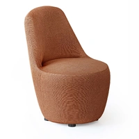 Myk Single Lounge Chair - Rust Fabric MYK-RUST