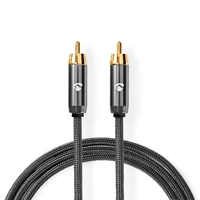 Nedis Subwoofer Cable RCA Male to RCA Male 3m ND-CATB24100GY30