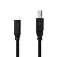 Nedis USB Cable USB-C Male USB-B Male 2.00m ND-CCGB60650BK20