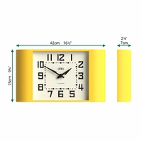 Newgate Metro Wall Clock-Yellow