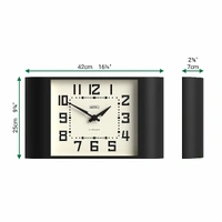 Newgate Metro Wall Clock-Black