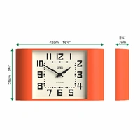 Newgate Metro Wall Clock-Pumpkin Orange