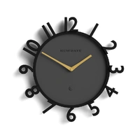 Newgate Monorail Wall Clock-Black