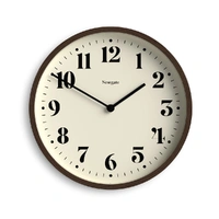 Newgate Number Four Theatre Wall Clock-Faux Dark Wood