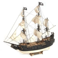 OcCre 1/75 The Black Swan Wooden Model Pirate Ship Kit