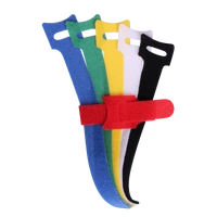 Crest Cable Organiser Hook and Loop Straps - 6 Pack OWCMHLCS