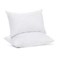 LENOXX TWIN PACK PILLOWS, 100% COTTON, HYPOALLERGENIC FABRIC- REPELS ALLERGENS AND DUST MITES