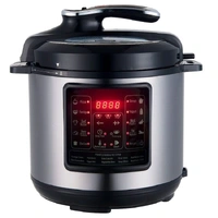HEALTHY CHOICE PRESSURE COOKER AND SLOW COOKER,PRESSURE GAUGE  6 LITRE, 8 FUNCTIONS, 1000 WATTS