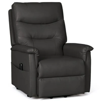 Piccolo Dual Motor Lift Chair - Leather - Dark Grey PICODUALDGR