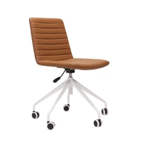 Pixel 5 Star Breakout & Meeting Chair - Amber/White PIX5STAR-AMB-WS
