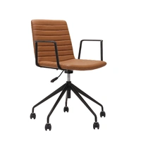 Pixel 5 Star Breakout & Meeting Chair With Arms - Amber/Black PIX5STAR-WA-AMB-BL