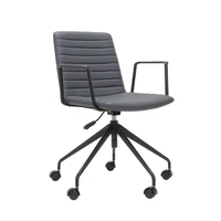 Pixel 5 Star Breakout & Meeting Chair With Arms - French Navy/Black PIX5STAR-WA-FN-BL