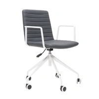 Pixel 5 Star Breakout & Meeting Chair With Arms - French Navy/White PIX5STAR-WA-FN-WS