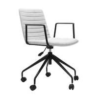 Pixel 5 Star Breakout & Meeting Chair With Arms - Light Grey/Black PIX5STAR-WA-LI-BL