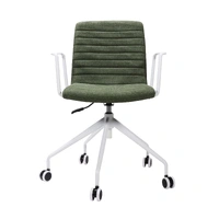Pixel 5 Star Breakout & Meeting Chair With Arms - Olive/White PIX5STAR-WA-OL-WS