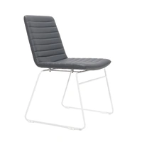 Pixel Sled Base Breakout & Visitor Chair - French Navy/White PIXSLED-FN-WS