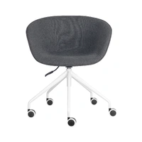 Pixel Tub Chair On 5 Star Base - Charcoal/White PIXTUB5STA-C457-WS