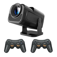 Laser 720P Smart Gaming Black Projector Built-in 80 Games Include Two Controllers PJ-GH803B-168