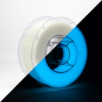3D Meta Glow in the Dark PLA Sky Blue - Clear in Light 1KG Spool PLA-GLOW-CLEAR-SKYBLUE