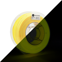 3D Meta Glow in the Dark PLA Yellow - Colour in Light 1KG Spool PLA-GLOW-COLOUR-YELLOW