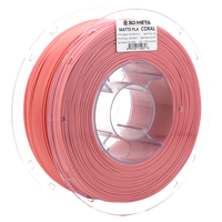 3D Meta Matte PLA Coral 1KG Spool PLA-MATTE-CORAL
