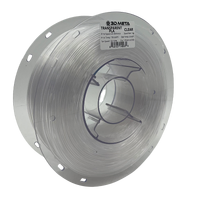 3D Meta Transparent PLA Clear 1KG Spool PLA-TRANS-CLEAR