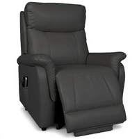 Portland Tripple Motor Lift Chair - Dark Grey Leather PORTRILDGR