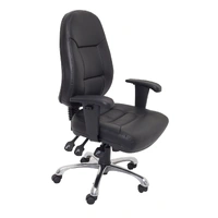 High Back PU Commercial Grade Chair - Black PU PU300
