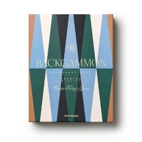 Printworks Lacquered Backgammon-Blue