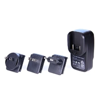 Laser Travel Charger USB AU/EU/USA 4 Port Black PW-4TRAVEL