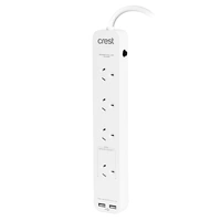 CREST POWER BOARD 4 SOCKET 2 USB