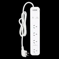 CREST POWER BOARD 4 SOCKET SURGE PROTECTED