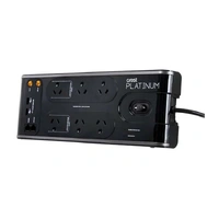 PLATINUM POWER BOARD 6 SOCKET 2 USB SURGE COAX & DATA