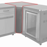 Coleman Revolution Corner Unit - Black Gloss REVCOGL