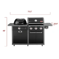 Coleman Revolution Dual Fuel BBQ - Black Matte REVDFBMA