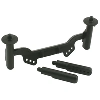RPM Adjustable Front Body Mounts & Posts - Traxxas | Slash 2wd / Nitro Slash | Black