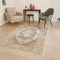 Urban Style Bazaar Rug Printed Microfibre Terracotta 1600x2400x6mm RUG1624001