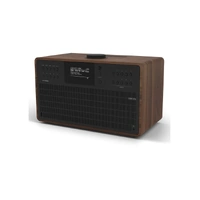 Revo SuperCD Walnut CD Player with Internet Radio, Spotify Connect, DAB+, FM and Bluetooth - Walnut Black